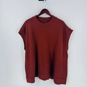 ARQ Rust Sweatshirt Pullover Casual Top Cap Sleeve Size 3X/4X
